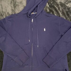 Polo Ralph Lauren Blue Zip-Up Hoodie